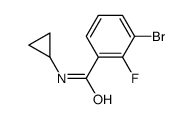 3-Bromo-N-cyclopropyl-2-fluorobenzamide Structure