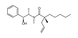 (R)-2-allyl-N-[(1S,2S)-2-hydroxy-1-methyl-2-phenylethyl]-N,2-dimethylheptanamide Structure
