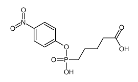 5-[hydroxy-(4-nitrophenoxy)phosphoryl]pentanoic acid Structure