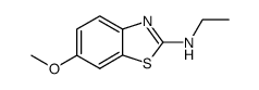 2-Benzothiazolamine,N-ethyl-6-methoxy-(9CI) Structure