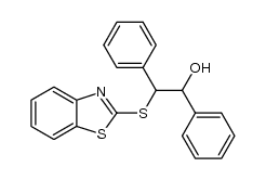 2-benzothiazolyl (1,2-diphenyl-2-hydroxy)ethyl sulfide Structure