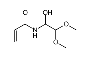 N-(1-羟基-2,2-二甲氧基乙基)-2-丙烯酰胺结构式