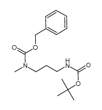 N-Boc-(3-Cbz-methylaminopropyl)amine结构式