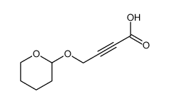 4-((tetrahydro-2H-pyran-2-yl)oxy)but-2-ynoic acid结构式