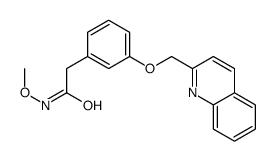 methyl 3-(2-quinolinylmethoxy)benzeneacetohydroxamate结构式
