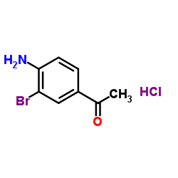 1-(4-Amino-3-bromophenyl)ethanone hydrochloride (1:1) Structure
