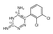 Lamotrigine-13C3 Structure
