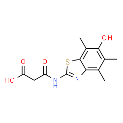 Propanoic acid,3-[(6-hydroxy-4,5,7-trimethyl-2-benzothiazolyl)amino]-3-oxo- structure