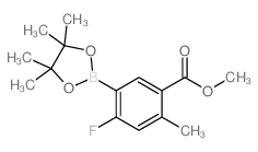 Methyl 4-fluoro-2-methyl-5-(4,4,5,5-tetramethyl-1,3,2-dioxaborolan-2-yl)benzoate picture
