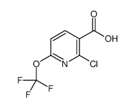 2-Chloro-6-(trifluoromethoxy)nicotinic acid Structure