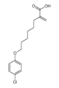 8-(4-CHLOROPHENOXY)-2-METHYLEN-OCTANOIC ACID Structure