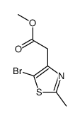 2-(5-溴-2-甲基噻唑-4-基)乙酸甲酯结构式