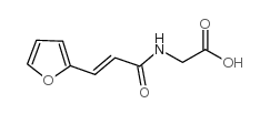 反式-N-(2-糠叉基乙酰基)甘氨酸结构式