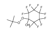 1-hydroxy-1-(tert-butylperoxy)perfluorocyclohexane结构式
