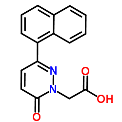 [3-(1-Naphthyl)-6-oxo-1(6H)-pyridazinyl]acetic acid Structure