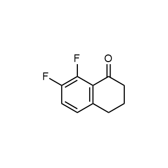 7,8-二氟-3,4-二氢萘-1(2H)-酮结构式