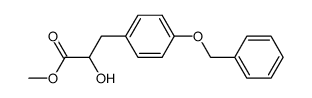 (+/-)-methyl 3-p-benzyloxyphenyl-2-hydroxypropionate结构式