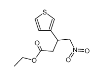 ethyl 3-(3-thienyl)-4-nitrobutanoate Structure