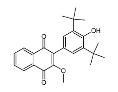 2-(3,5-Di-tert-butyl-4-hydroxyphenyl)-3-methoxy-1,4-naphthochinon Structure