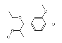 4-(1-ethoxy-2-hydroperoxypropyl)-2-methoxyphenol结构式
