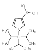 1-(三异丙基甲硅烷基)-1H-吡咯-3-硼酸结构式