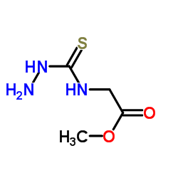 Glycine, N-(hydrazinothioxomethyl)-, methyl ester (9CI) structure
