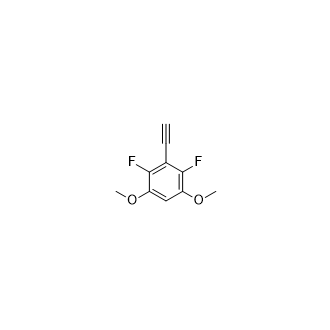 3-乙炔基-2,4-二氟-1,5-二甲氧基苯结构式