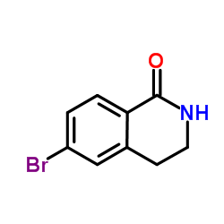6-溴-3,4-二氢-2H-异喹啉-1-酮结构式