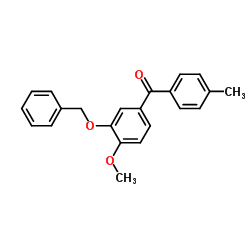 [3-(Benzyloxy)-4-methoxyphenyl](4-methylphenyl)methanone Structure