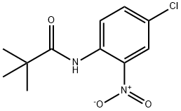 N-(4-氯-2-硝基苯基)-2,2-二甲基丙酰胺结构式