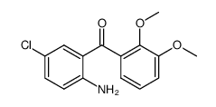 (2-amino-5-chlorophenyl)(2,3-dimethoxyphenyl)methanone结构式