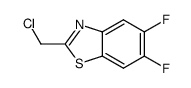 2-氯甲基-5,6-二氟苯并噻唑结构式