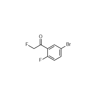 1-(5-溴-2-氟苯基)-2-氟乙酮结构式