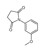 1-(3-methoxyphenyl)pyrrolidine-2,5-dione结构式