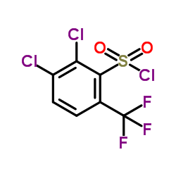 2,3-Dichloro-6-(trifluoromethyl)benzenesulfonyl chloride Structure