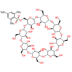 单-6-O-均三甲苯磺酰-γ-环糊精结构式