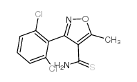 3-(2,6-二氯苯基)-5-甲基异噁唑-4-羧胺结构式