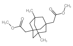 Tricyclo[3.3.1.13,7]decane-1,3-diaceticacid, 5,7-dimethyl-, 1,3-dimethyl ester Structure