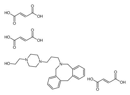 (Z)-but-2-enedioic acid,2-[4-[3-(10,12-dihydro-5H-benzo[d][2]benzazocin-11-yl)propyl]piperazin-1-yl]ethanol Structure
