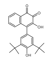 4-(3,5-Di-tert-butyl-4-hydroxyphenyl)-3-hydroxy-1,2-naphthochinon结构式