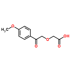 [2-(4-Methoxyphenyl)-2-oxoethoxy]acetic acid Structure