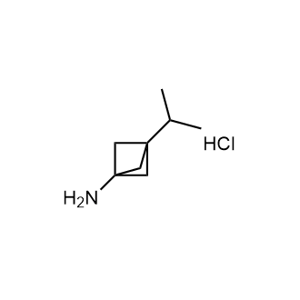 3-异丙基双环[1.1.1]戊-1-胺盐酸盐结构式