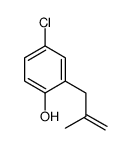 4-chloro-2-(2-methylprop-2-enyl)phenol结构式