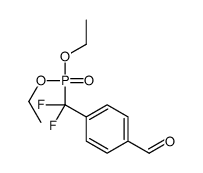 4-[diethoxyphosphoryl(difluoro)methyl]benzaldehyde Structure