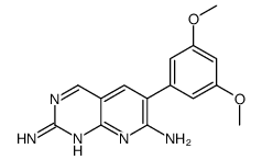 6-(3,5-二甲氧基苯基)吡啶并[2,3-d]嘧啶-2,7-二胺结构式