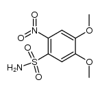 4,5-dimethoxy-2-nitro-benzenesulfonic acid amide结构式