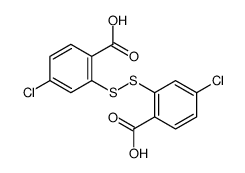 2-[(2-carboxy-5-chlorophenyl)disulfanyl]-4-chlorobenzoic acid结构式