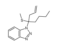 1-(4-(methylthio)oct-1-en-4-yl)-1H-benzo[d][1,2,3]triazole结构式