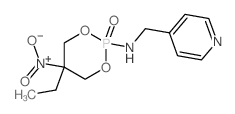 4-Pyridinemethanamine,N-(5-ethyl-5-nitro-2-oxido-1,3,2-dioxaphosphorinan-2-yl)-结构式