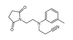 n-(2-(n-(2-cyanoethyl)-3-methylanilino)ethyl)succinimide Structure